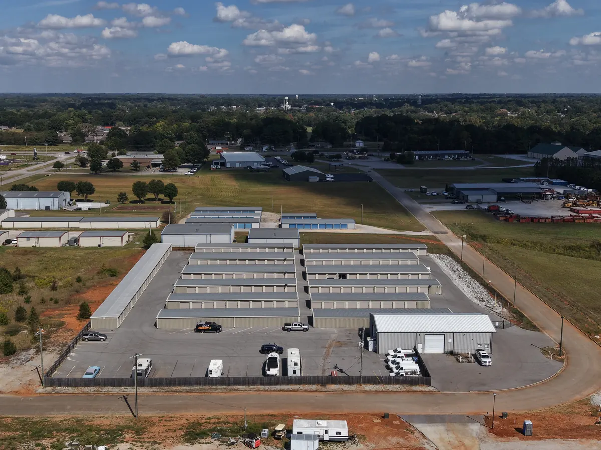 SB Storage Mitch Avenue from the air